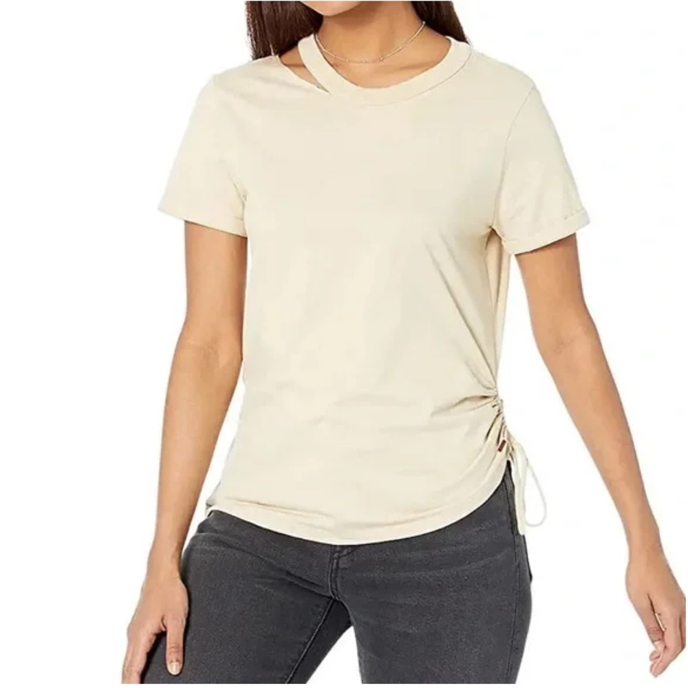 N: Philanthropy Tan Cream Short Sleeve Tee Small New with Tags